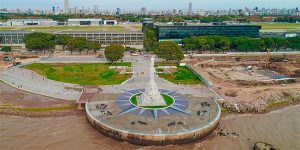 Monumento a Colón en el paseo Costanera Aeroparque